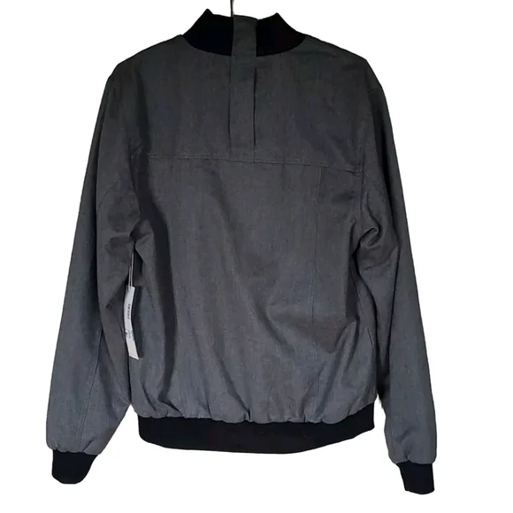 🔥HP Y2K Rare Supremebeing British Streetwear Gray Bomber Varsity Jacket